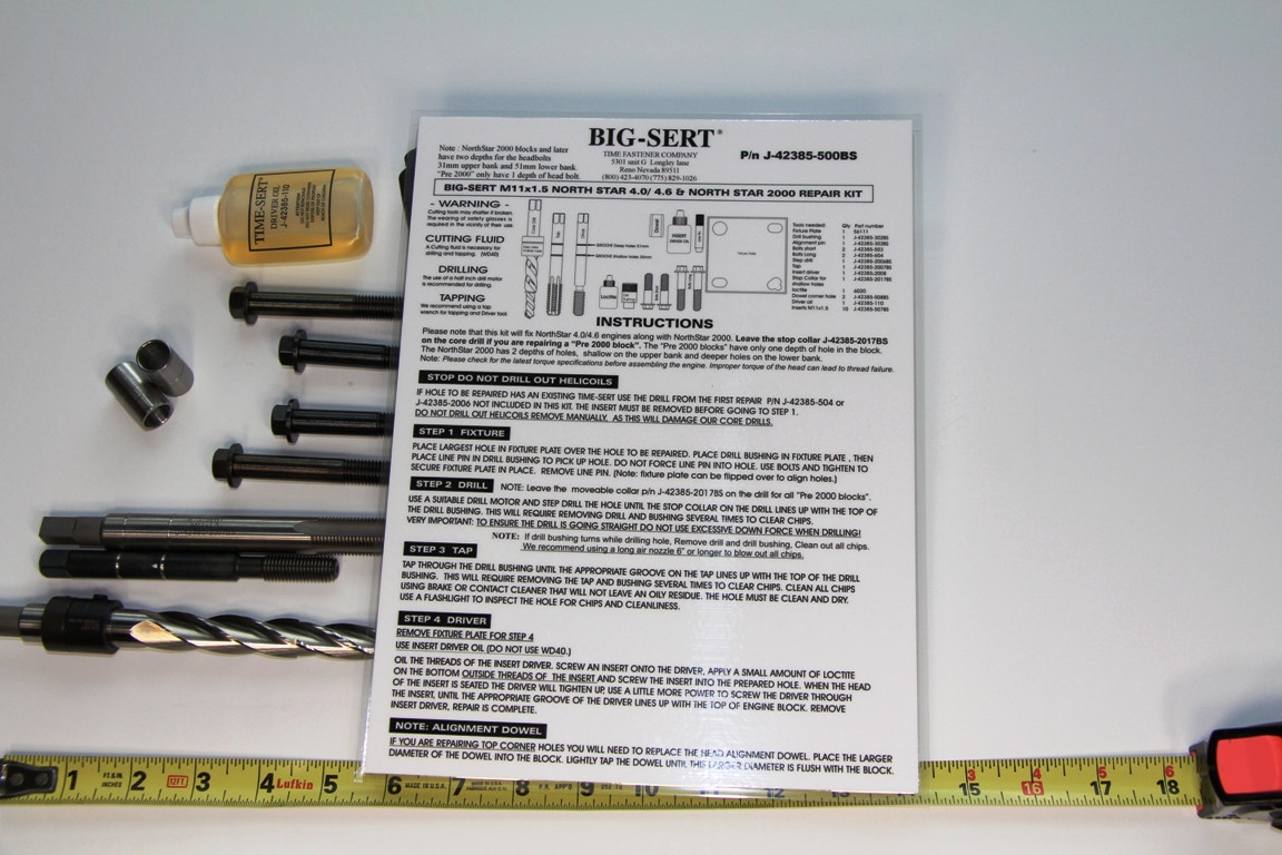 TIME-SERT J-42385-500BS BIG SERT Northstar Head Bolt Thread Repair