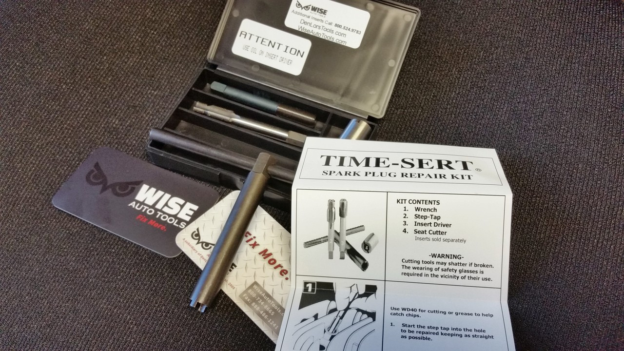 TIME-SERT 5141 Big Sert M14x1.25 Spark Plug Thread Repair Kit - Wise Auto  Tools LLC