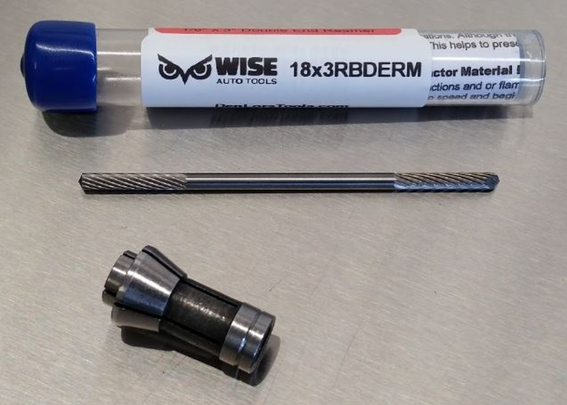 Rescue Bit 1/8" x 3" Double Ended Drill Point and Reamer w/Collet