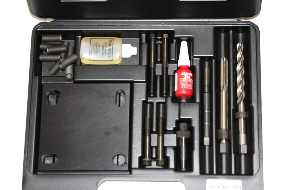 38900 Two Valve Tool Kit For Ford 1996-2003 – Spark Plug Thread Repair Kit With 8 M14-1.25 Inserts For 4.6L, 5.4L, 6.8L V10 Engines