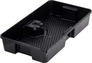 11-Quart Black Drain Pan