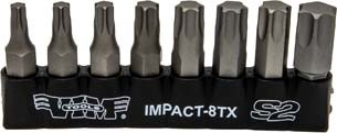8 Piece TORX Impact Bit Set