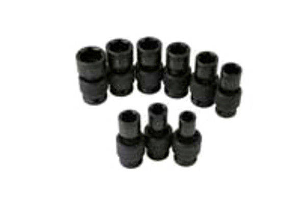 9 Piece SAE Swivel Socket Set