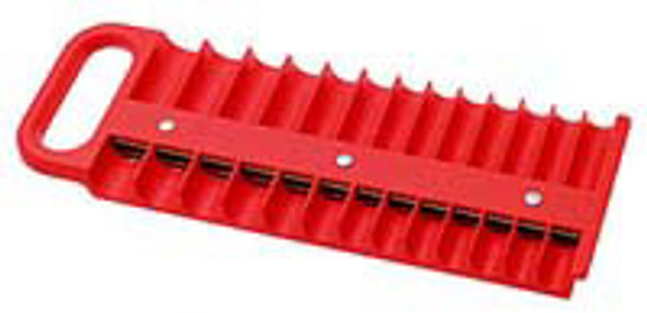 1/4" 26PC SOCKET HOLDER RED