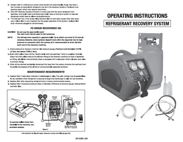 ML69100 AC Refrigerant Recovery System