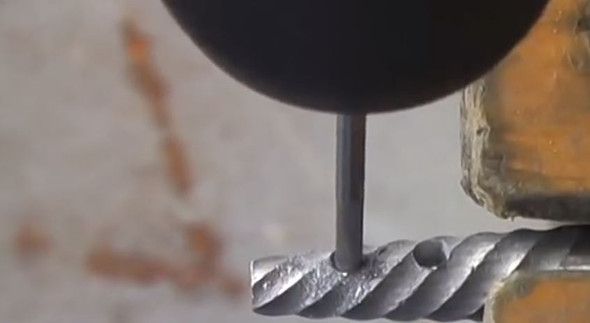 Rescue Bit in use. Demonstrating how it can drill through an EZ Out broken bolt extractor. Rescue Bit in use. Demonstrating how it can drill through an EZ Out broken bolt extractor.