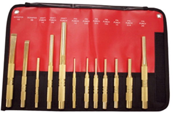 12 Piece  Brass Punch &