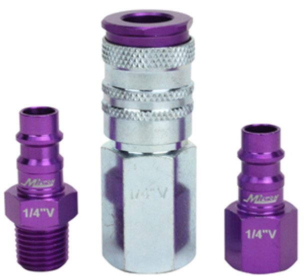 3 Piece Hi-Flo V-Style 1/4"