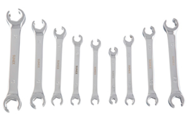 9 Piece Flare Nut Wrench Set