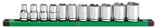 11 Piece 1/2" Drive SAE 6Pt