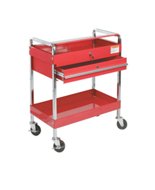 Red Service Cart with Locking