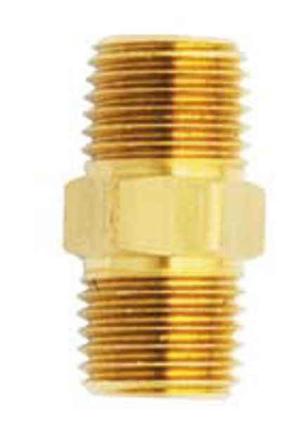 1/4 x 1/4NPT Male Brass Hex