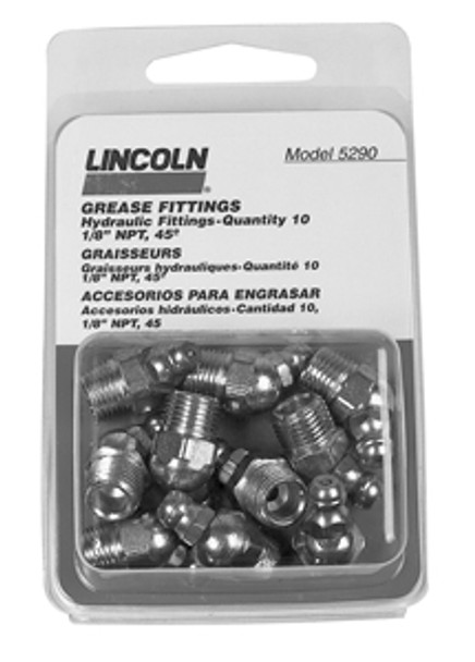 45° 1/8" Grease Fitting 10 Pk