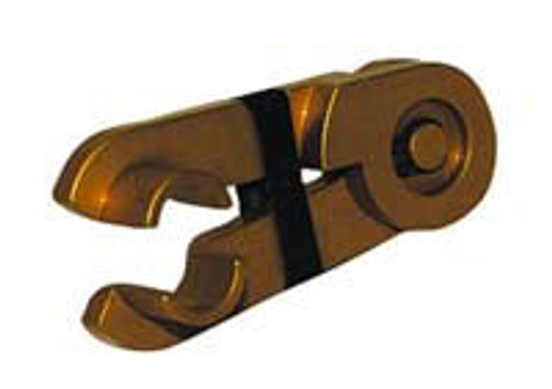 3/8" Gold-Anodized Aluminum