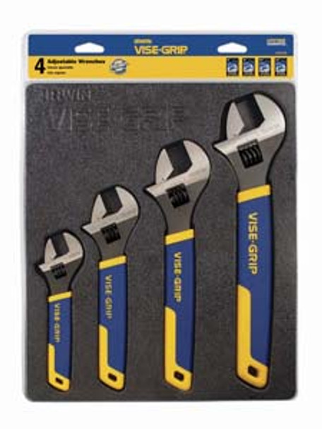 4 Piece Adjustable Wrench Set