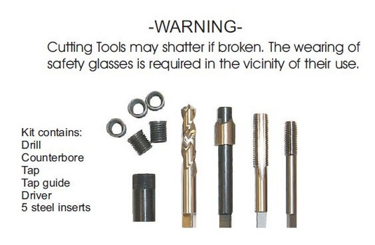 TIME SERT 1212C Aluminum Drain Pan Thread Repair 12 x 1.25 (1212C)