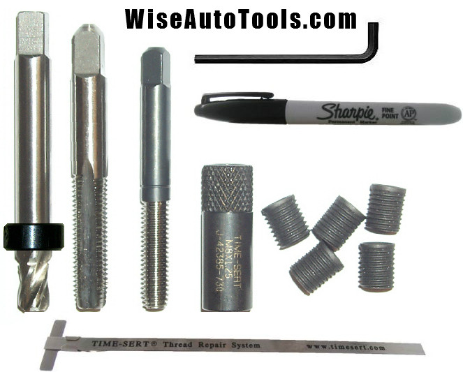 TIMESERT 1812CORE Rocker Bolt Hole Thread Repair Kit M8x1.25 Wise Auto Tools LLC