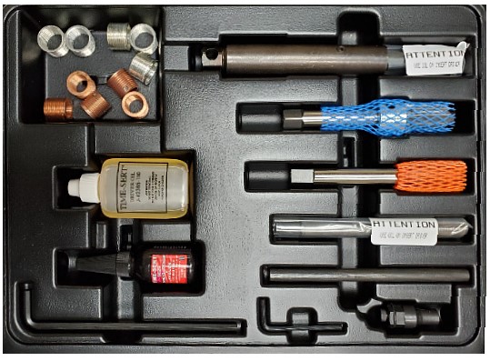 Largest Spark Plug Thread Repair Kit for Foreign Cars - Triple Oversize Kit  for Enlarged Holes - Wise Auto Tools LLC