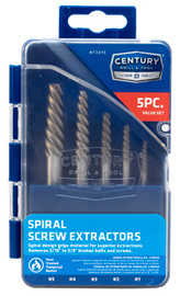CY73415 5 Piece Spiral Flute Screw Extractor Set - Wise Auto Tools LLC