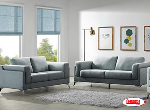 872 Sala de Estar Gris "Gemini Steel" - Berrios te da más