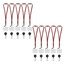 TPS - Lanyards with Badge Holder 10 PACK 