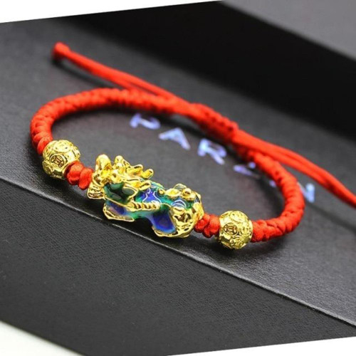 Pixiu Rope Braided Lucky Warrior Energy Meditation Bracelet (7 Colors)