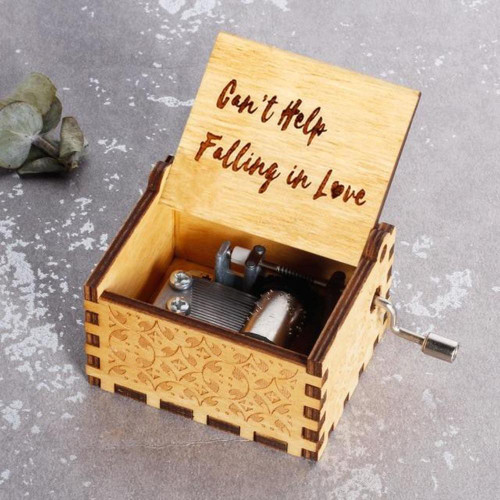 Can't Help Falling In Love - Engraved Music Box