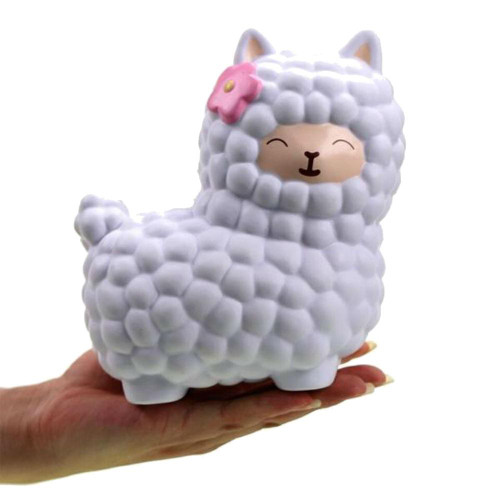 Jumbo Kawaii Alpaca Squishy (2 Colors Blue & White)