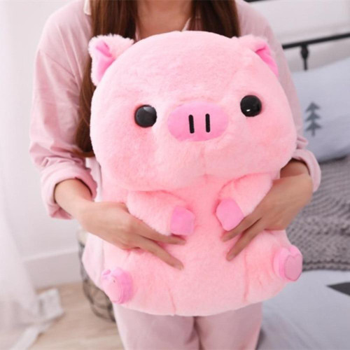 Piggy Pig Pillow Plush 3D Stuffed Animal (Plush or Slippers)