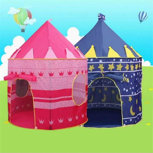 EZ Pop Up Fairy Tale Tent Castle (Pink or Blue) Children's Play House