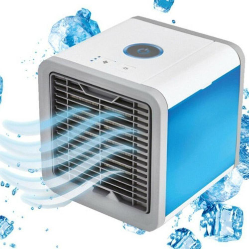 Icy Portable Cooler Cube USB Powered With 7 Color LED Cools Humidifies Filters Air