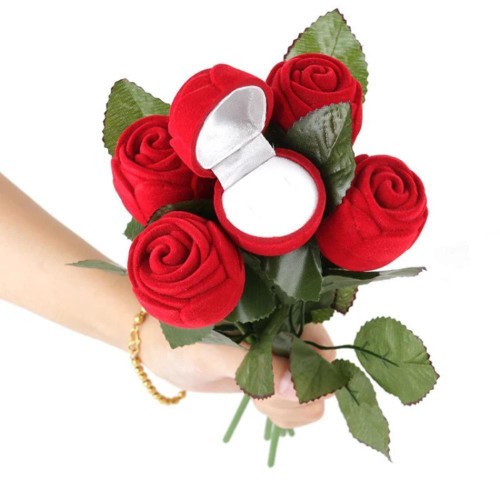 Single Rose Ring Holder (Ring sold separately)