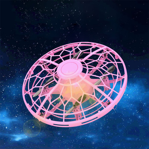 Pink Gesture Sensing Quad-copter Induction Drone UFO (3 colors)