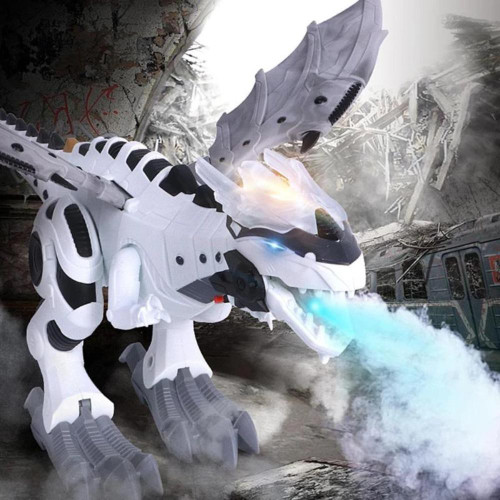 Electronic Smart Walking Dragon Toy (3 Styles) Breathes Smokes