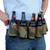 Beer Belt Adjustable Small - Big (Black or Camo) Holds A Standard 6 Pack Cans or Bottles