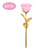 Shimmering Glitter 24k "Galaxy" Gold Rose "Love You For Life" Love Optional Display Stand