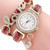 Love Women's Rhinestone Watch and Bracelet Set (6 Colors) Quartz