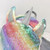 Rainbow Sequin Unicorn Plush Backpack Purse 3D Stuffed Animal