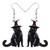 Halloween Black Cat Earrings (3 Styles)