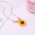 Happy Sunflower Pendant Necklace