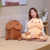 Kawaii Ding Ding Pillow Plush 3D Stuffed Animal (Pink or Brown) 3 Sizes