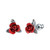 Red Rose Earrings Set (3 Finishes)