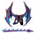 Costume 3D Dragon Wings or Mask Set (4 Colors)