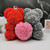 King & Queen Couple Enchanted Forever Rose Heart Teddy Bear (6 Colors)