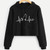 Kitty Heartbeat Crop Top Hoodie