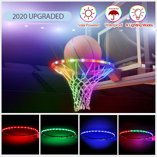 Light Up Basketball Hoop LED Hoop Activated Kit Spring Break Ball Sport