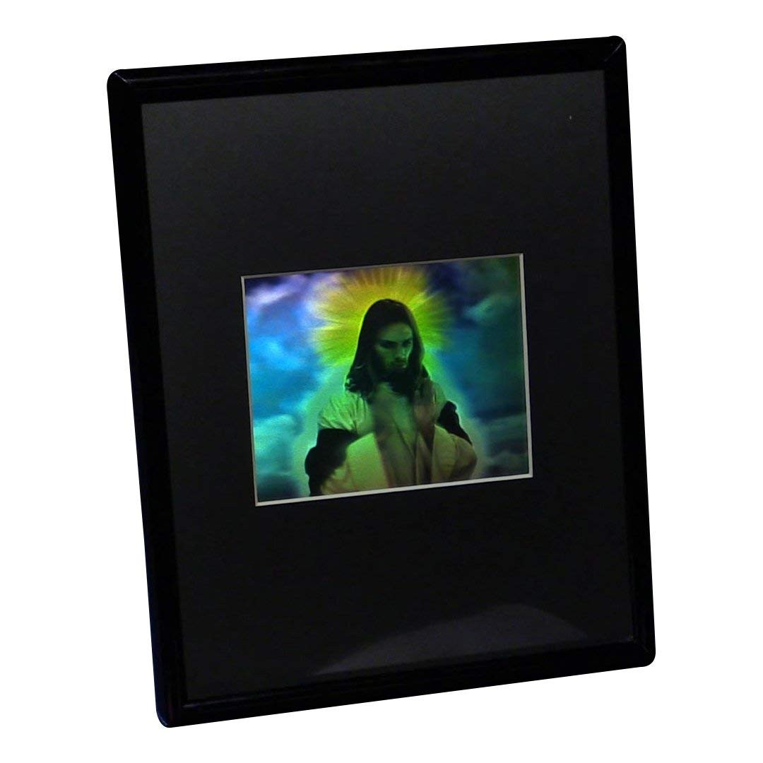 3D Jesus Small Hologram Picture (FRAMED), Collectible Embossed Type ...