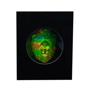 3D Lion Head Hologram Picture(MATTED), Collectible EMBOSSED Type Film 3D Lion Head Hologram Picture(MATTED), Collectible EMBOSSED Type Film
