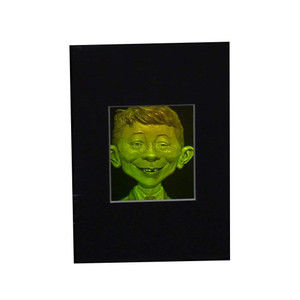 3D Madd Magazine Alfred E Newman Hologram Picture (MATTED), Collectible Photopolymer Type Film 3D Madd Magazine Alfred E Newman Hologram Picture (MATTED), Collectible Photopolymer Type Film