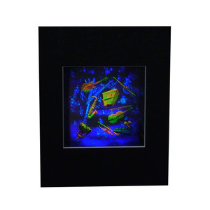 Musical Instruments LARGE Hologram Picture (MATTED), 3D Collectible Embossed Type Hologram Musical Instruments LARGE Hologram Picture (MATTED), 3D Collectible Embossed Type Hologram